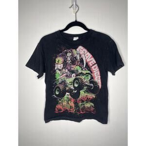 Vintage Grave Digger Monster Trucks Kids T-Shirt Size Medium